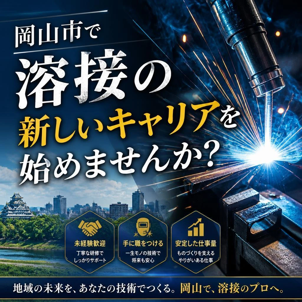 岡山市で溶接の新しいキャリアを始めませんか？