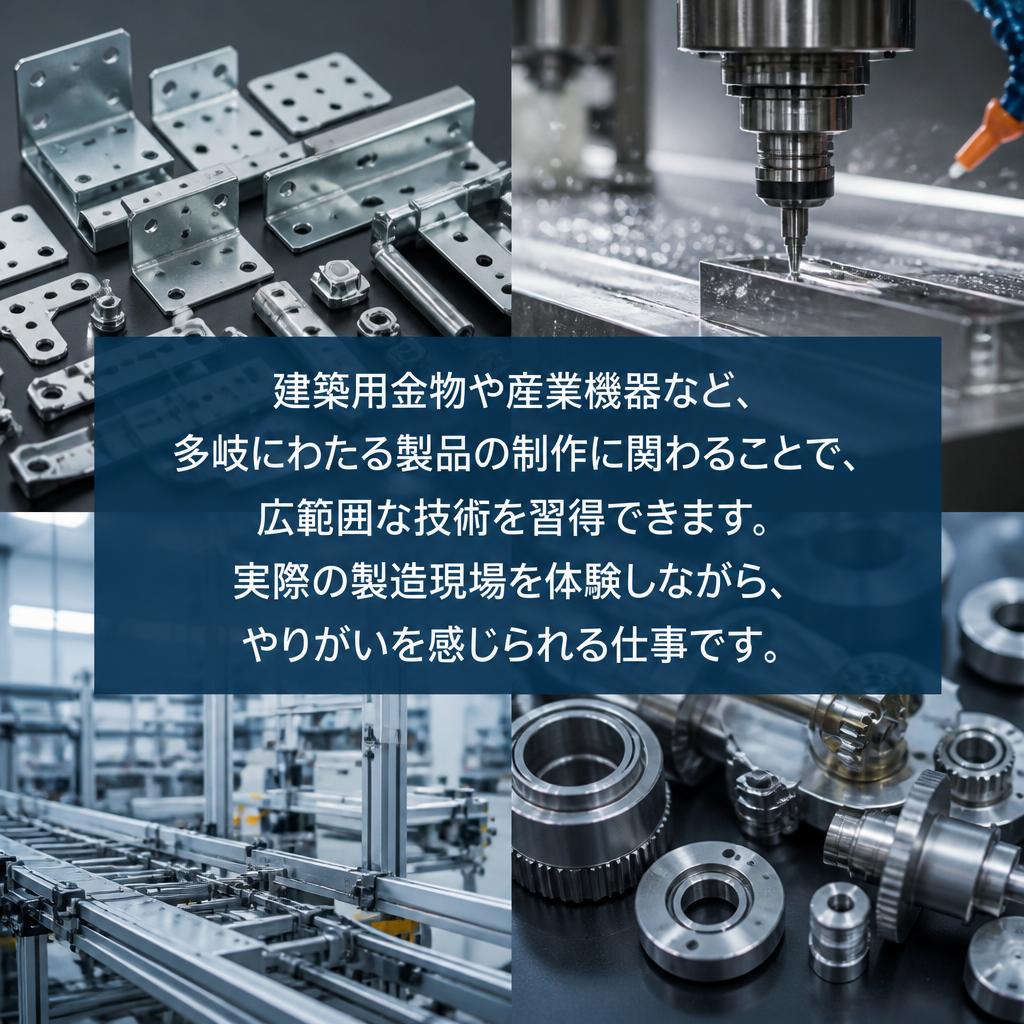 多様な製品に関わる経験